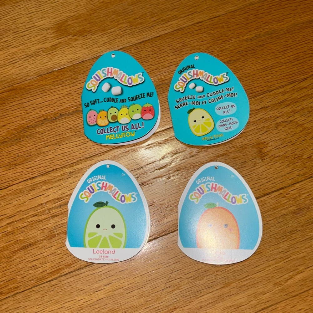 Squishmallow 
4 Different colors 
All 8in